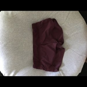 Maroon lululemon speed shorts